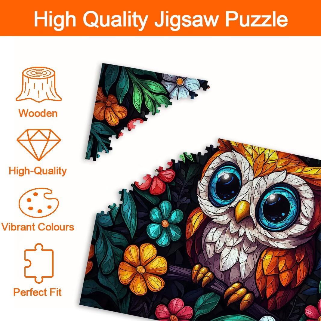 Puzzle Gufo, Puzzle 2000 Pezzi Adulti per Decor, Regalo Donna/Uomo -8734