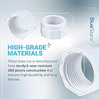 Vista 5 de BlueStars Kit de manguera de limpieza de piscina D20 giratoria y kit de tuerca de manguera D15 de repuesto para limpiadores de piscinas Zodiac