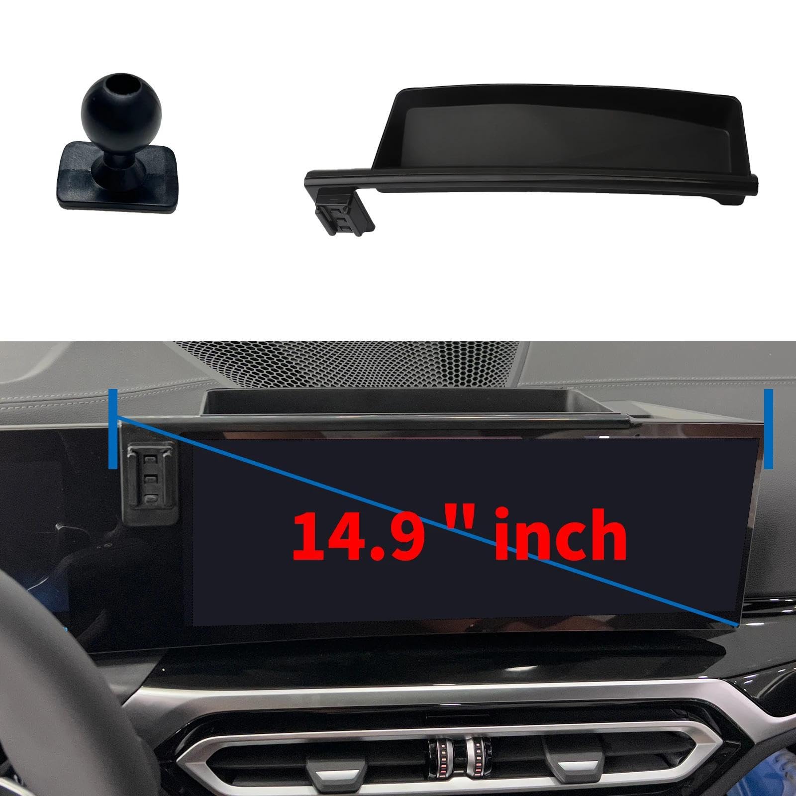 Uchwyt Samochodowy na Telefon dla BMW serii 2 2024-2025, uchwyt samochodowy na telefon komórkowy, stojak na nawigację GPS (ładowanie 14,9 cala)