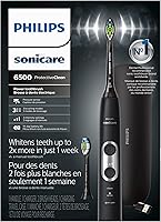 Vista 10 de Philips Sonicare Cepillo de dientes eléctrico recargable ProtectiveClean 6500 con estuche de viaje de carga y cabezal de cepillo adicional, negro