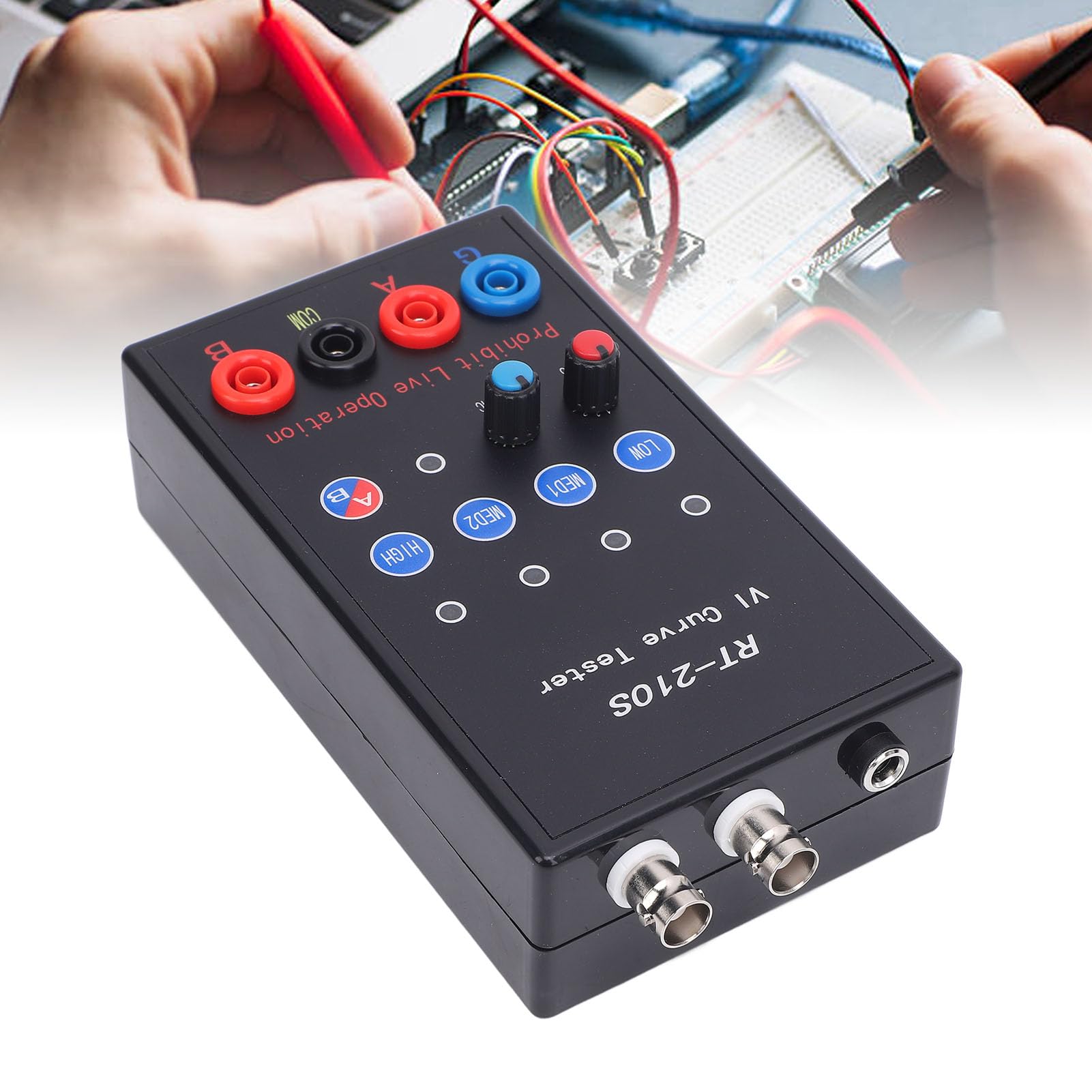 Generic ASA VI Curve Tester Strumento di Riparazione per Test di Circuiti Stampati a 4 Livelli per Test di Alta Sicurezza Senza Alimentare la Scheda, Ideale per Dispositivi Analogici, AC 2,7 V