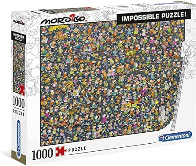 Clementoni - 39550 - Impossible Puzzle - Mordillo - 1000 pieces - Made in Italy - jigsaw puzzles for adult