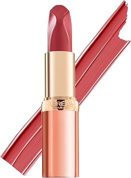 L Oreal Paris Color Riche Les Nus Satin lipstick, 177 Authentic, long-lasting and nourishing, enriched with Argan Oil and Vitamin E.
