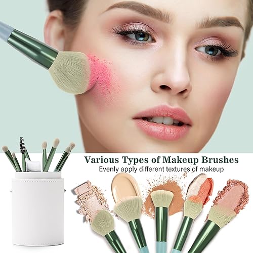 Miniatura 2 de Juego de 20 brochas de maquillaje profesional, brochas de maquillaje con base de cejas, corrector de mezcla de cejas, rubor, sombra de ojos,