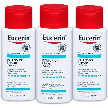 Eucerin Intensive Repair Very Dry Skin Lotion 5 Fluid Ounce Pack of 3