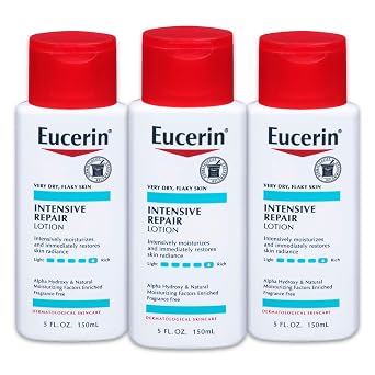 Eucerin Intensive Repair Very Dry Skin Lotion 5 Fluid Ounce Pack of 3