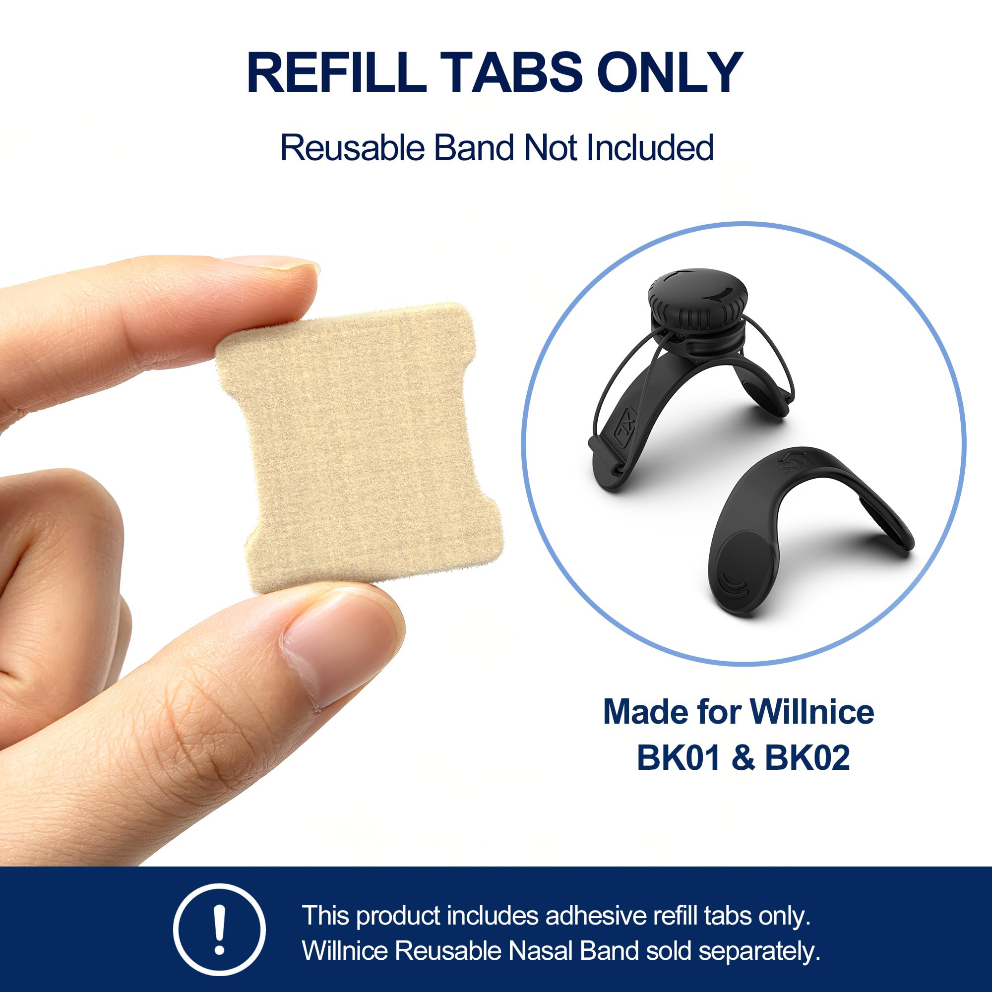 Nasal Strip Refill Tabs, 63 Count, Magnet-Free for Reusable Band — Amazon image 3