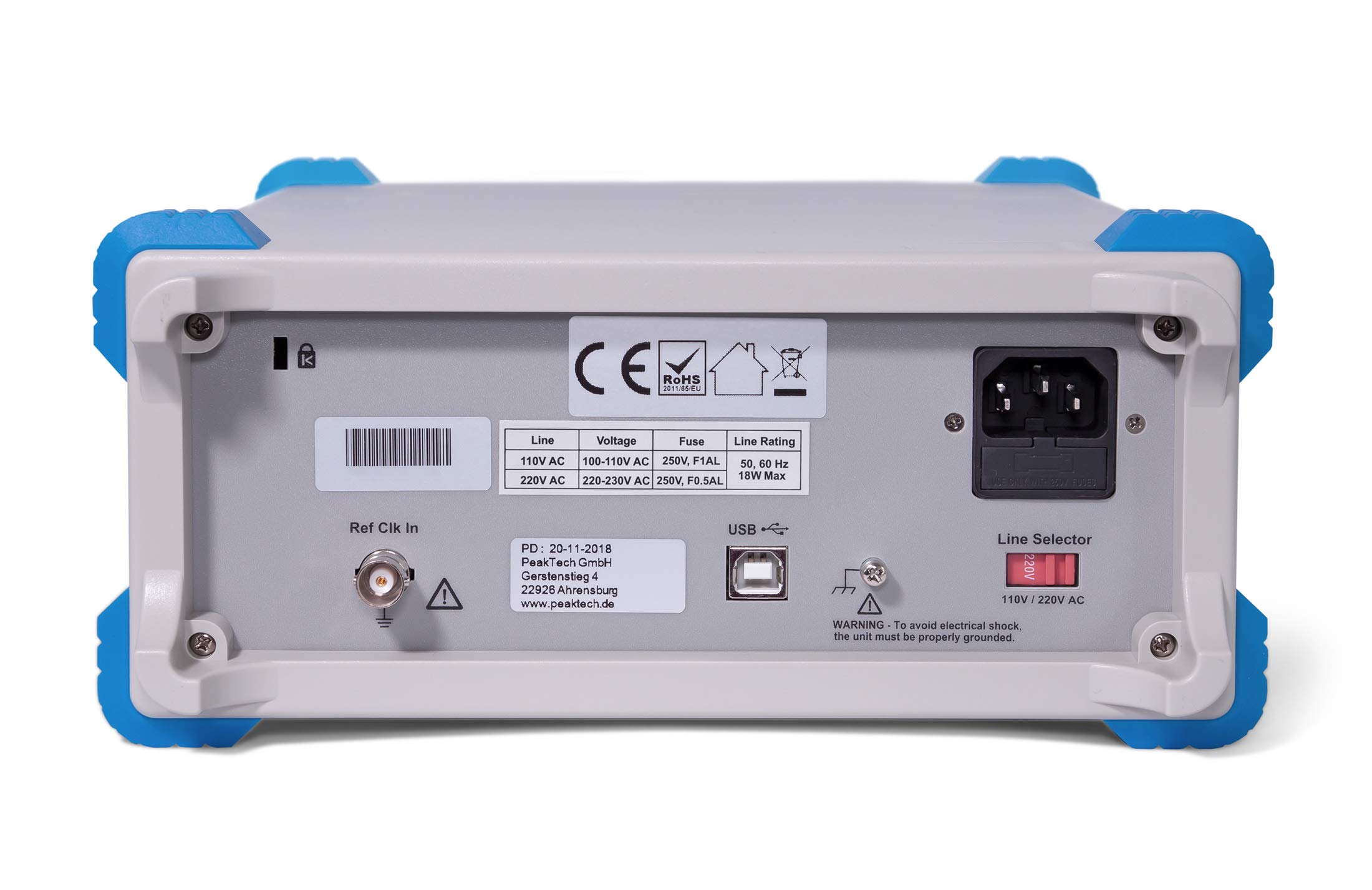 Peaktech P 4120 1CH Arbitrary Funktionsgenerator, 1 µhz - 5 Mhz, 6 Standard-Wellenformen, Fernbedienung und Software zur Wellenformbearbeitung, Abtastrate von 125 MS/S