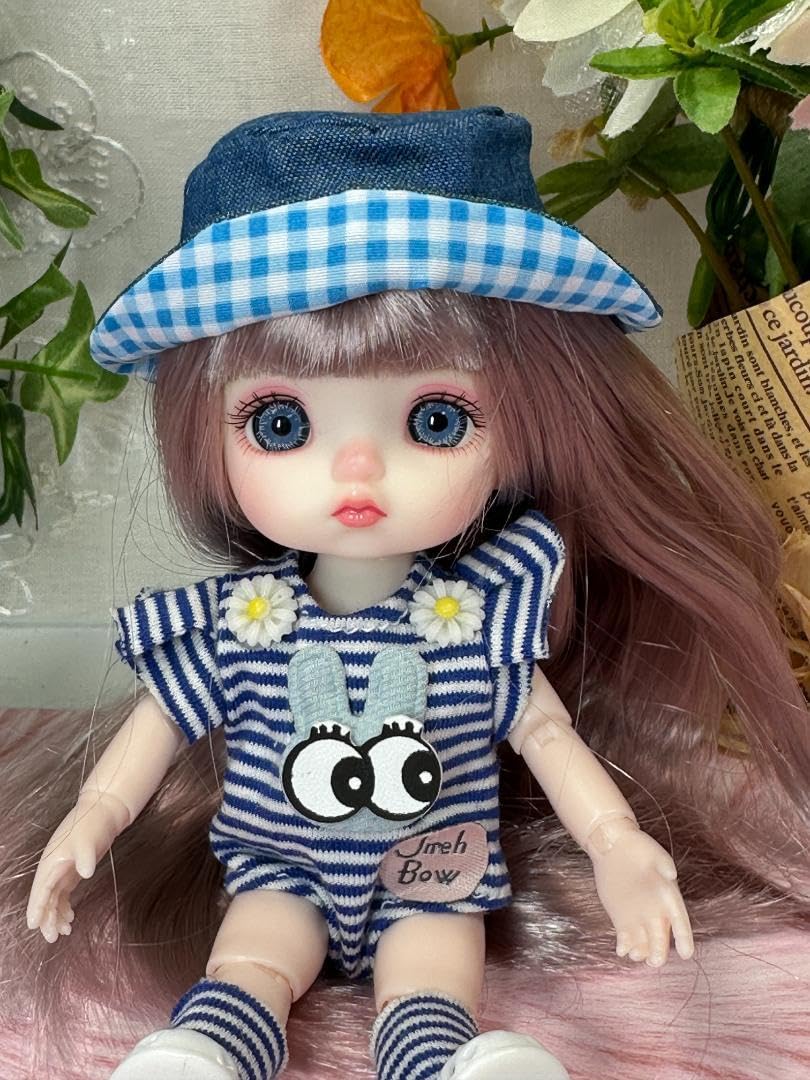 Amazon | 青い目の美少女人形 16cm bjd 球体関節人形 オビツ 海外