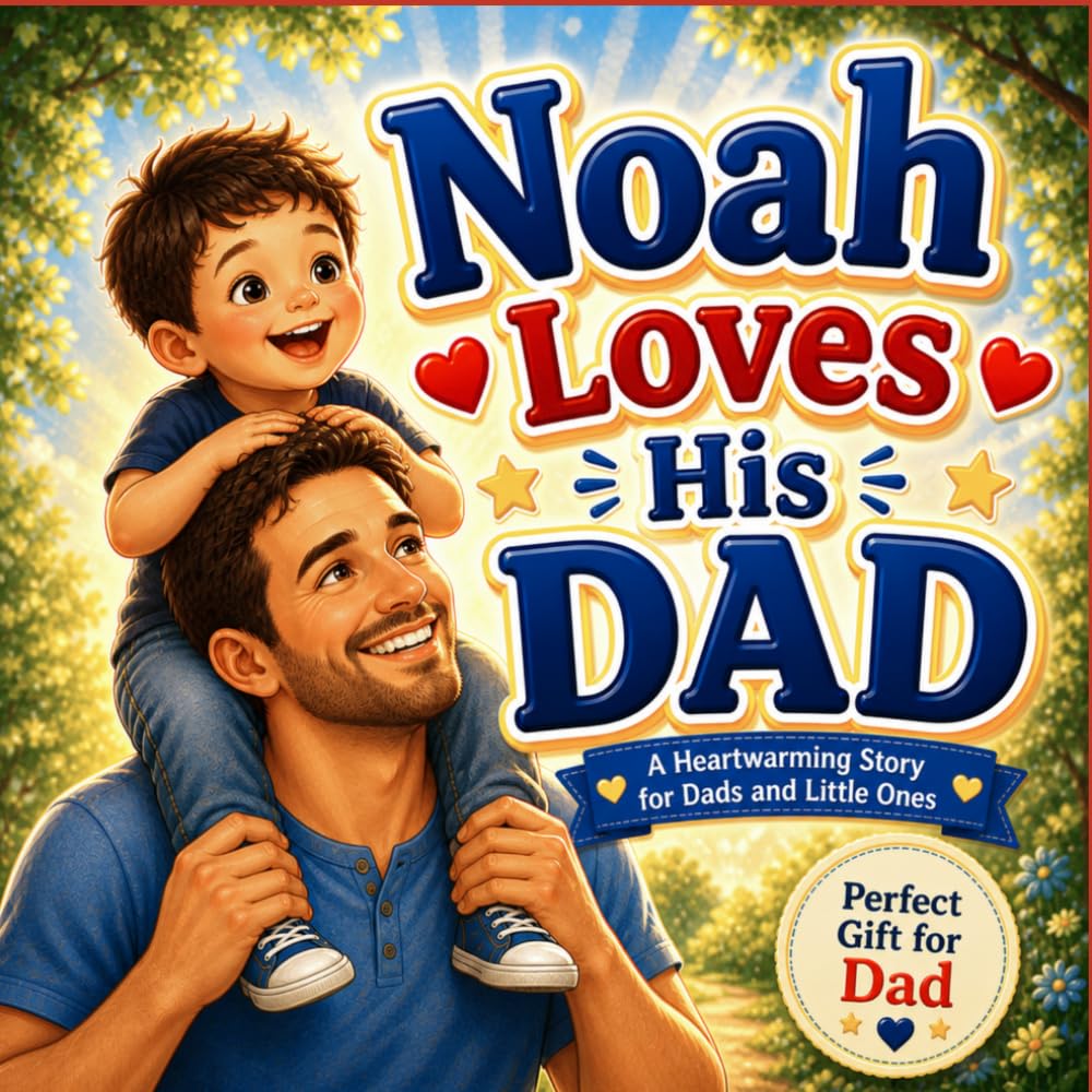 Noah Loves His Dad: Personalized Father and Son Gift Book | Keepsake Story for Noah and Dad (Three Hearts Personalized Baby Book Series (NOAH))