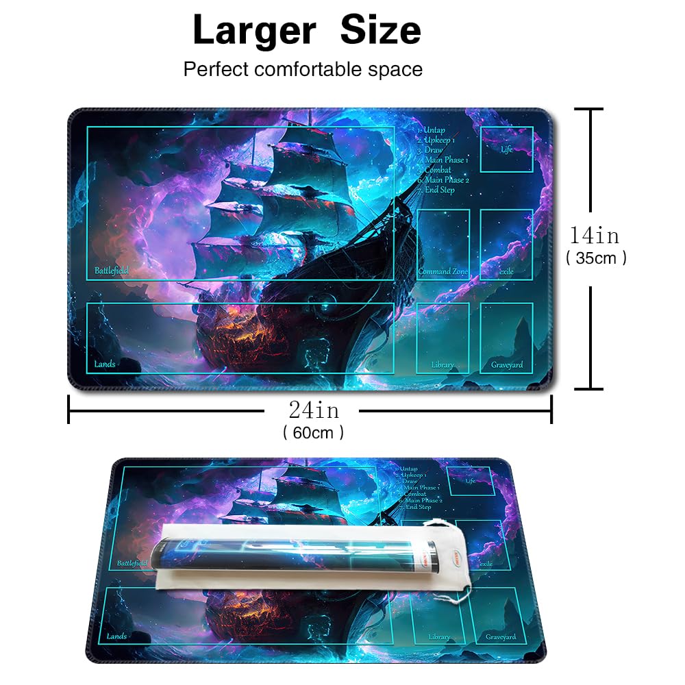 Amazon | MTG プレイマット プラスチック収納チューブとバッグ付き