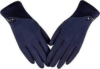 Guantes de invierno para mujer, guantes térmicos para mujer con pantalla táctil sensible, guantes de invierno con forro polar y resistentes al viento