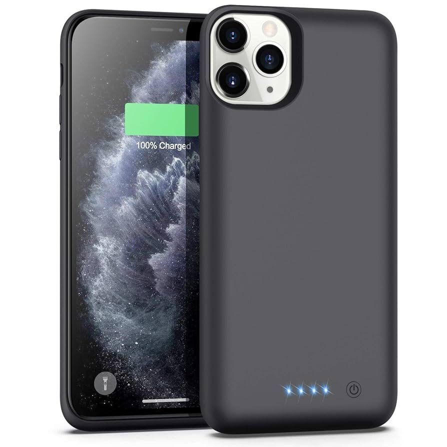 バッテリーケース ブラック　iPhone 11promax Amazon.com: VOOE 7800mAh Battery Case for iPhone 11 Pro Max