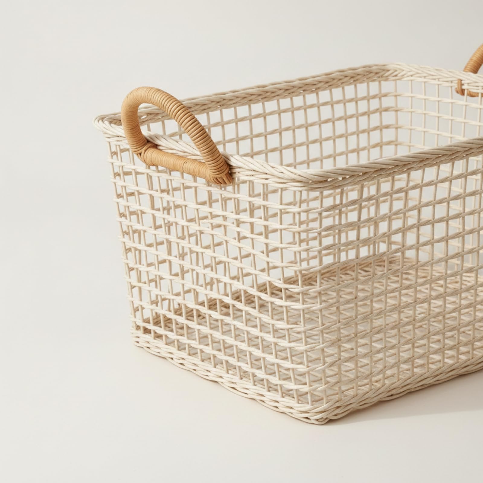 Cesta Rectangular Ratán Multiusos, 44 34 30CM
