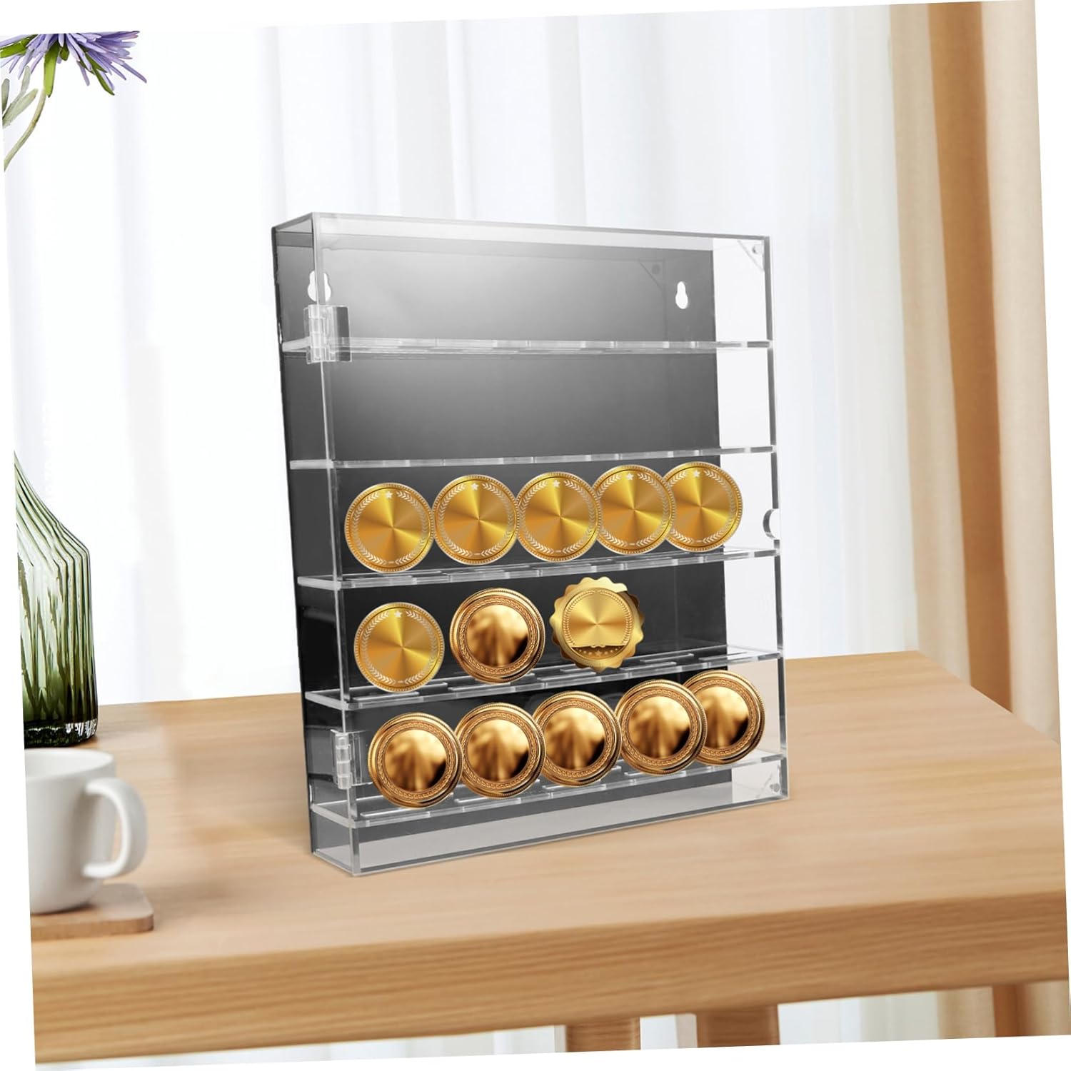 Coin Capsules Holder Plastic Coin Box Coin Collection Box Long-Term Resistance