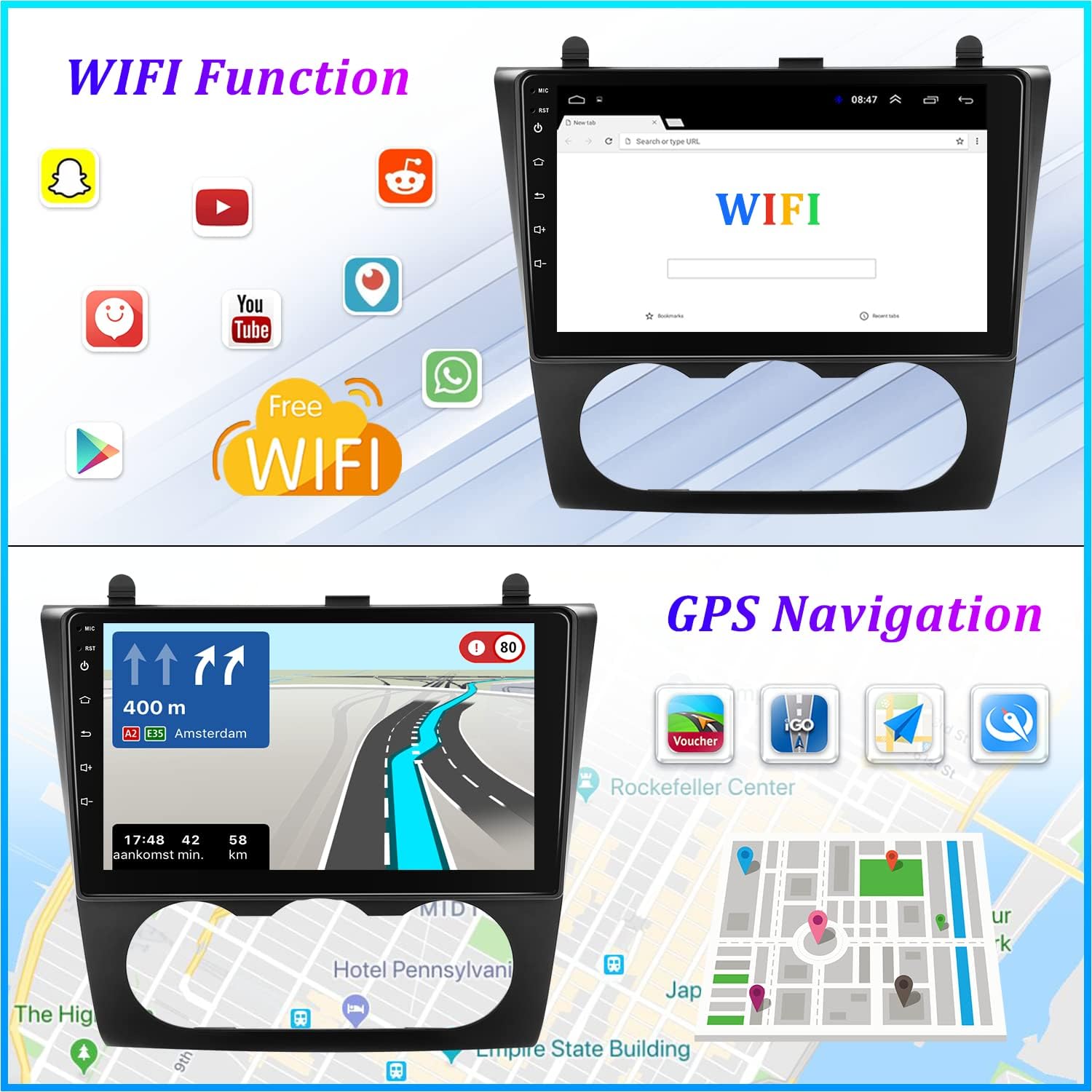 camecho android 10 1 car stereo for nissan teana altima 2008 2012 9 inch car radio touchscreen with gps navigation wifi fm iosandroid mirror link mu