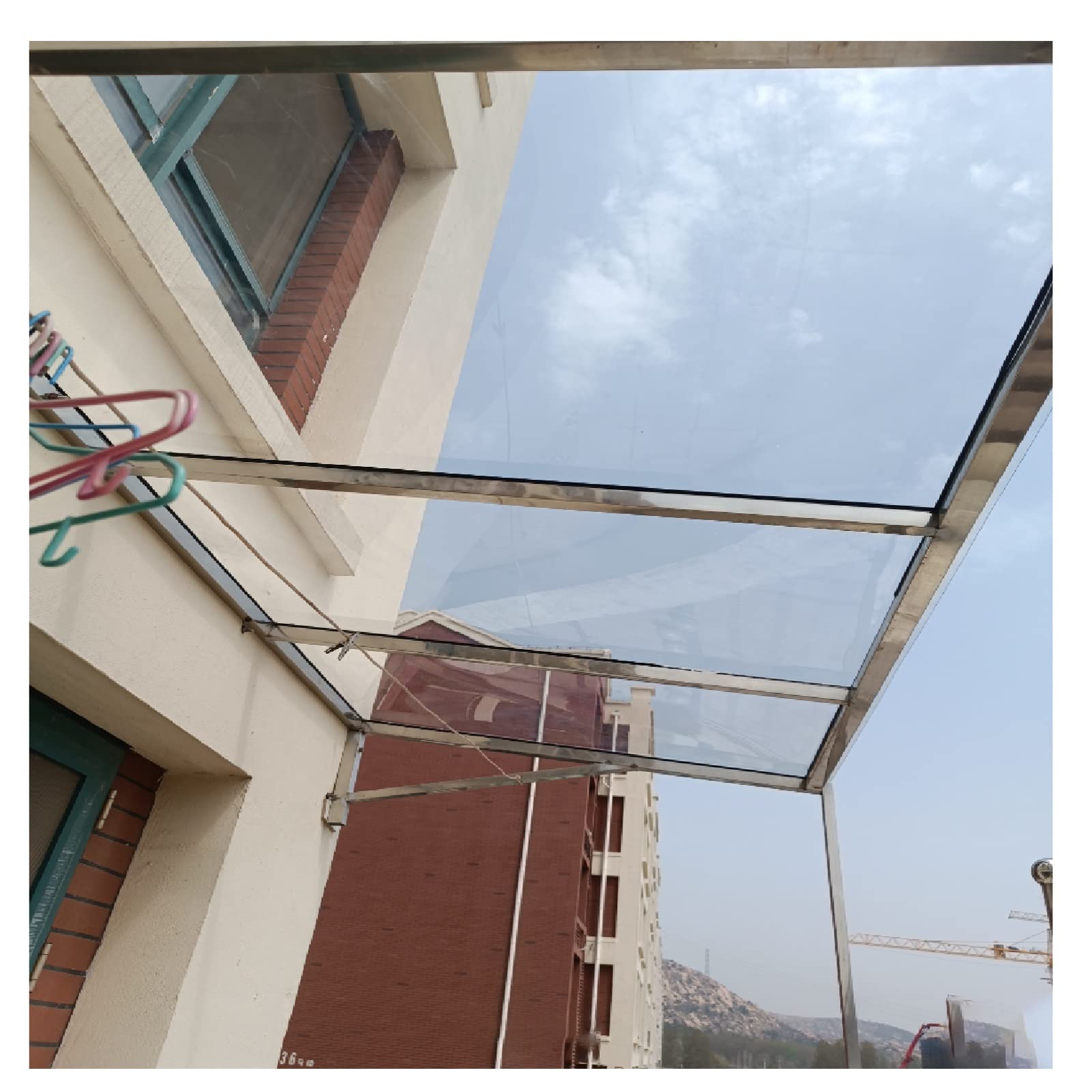 Hoja De PláStico AcríLico Transparente Lámina De Plástico De Policarbonato, Cubierta De Invernaderos Ignífugos Con Aislamiento Térmico Transparente, Panel De Iluminación Natural For Invernaderos De Ja