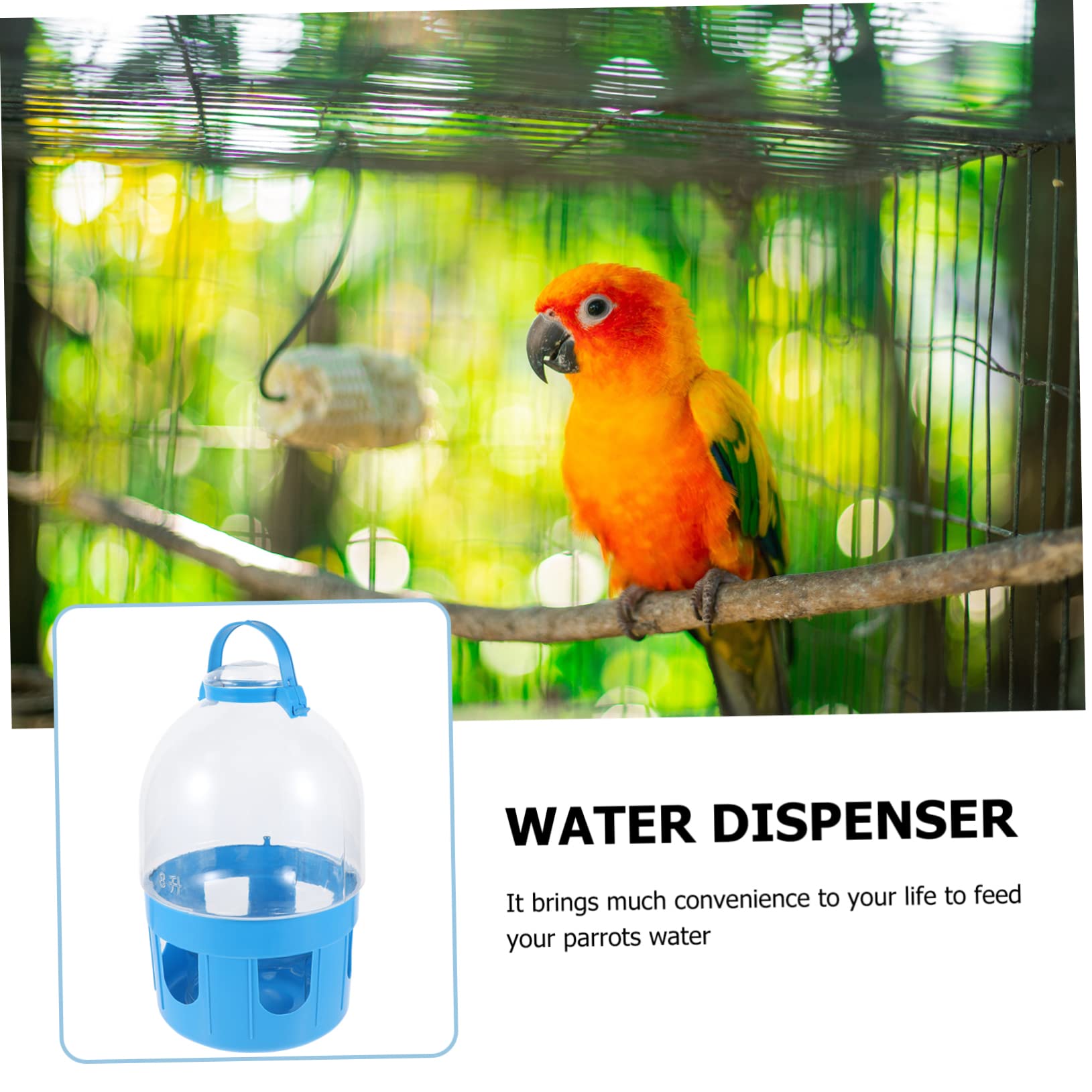 Abaodam Bebedero para De Gran Capacidad Comedero para para Jardín o Patio Dosificador De Agua Automático Bebedero Pajaros Resistente