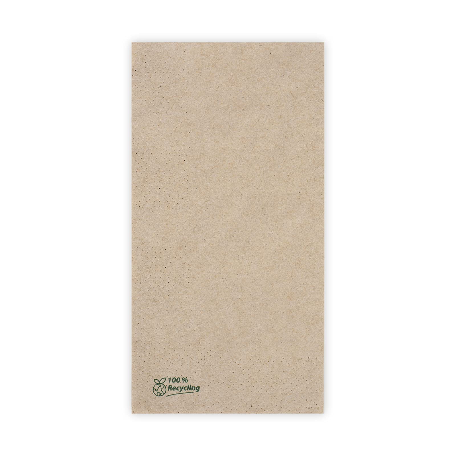 Funny Servilletas con diseño "Guten Appetit | 33 x 33 cm, 2 capas, pliegue 1/8, marrón, 100% papel reciclado, 2000 unidades