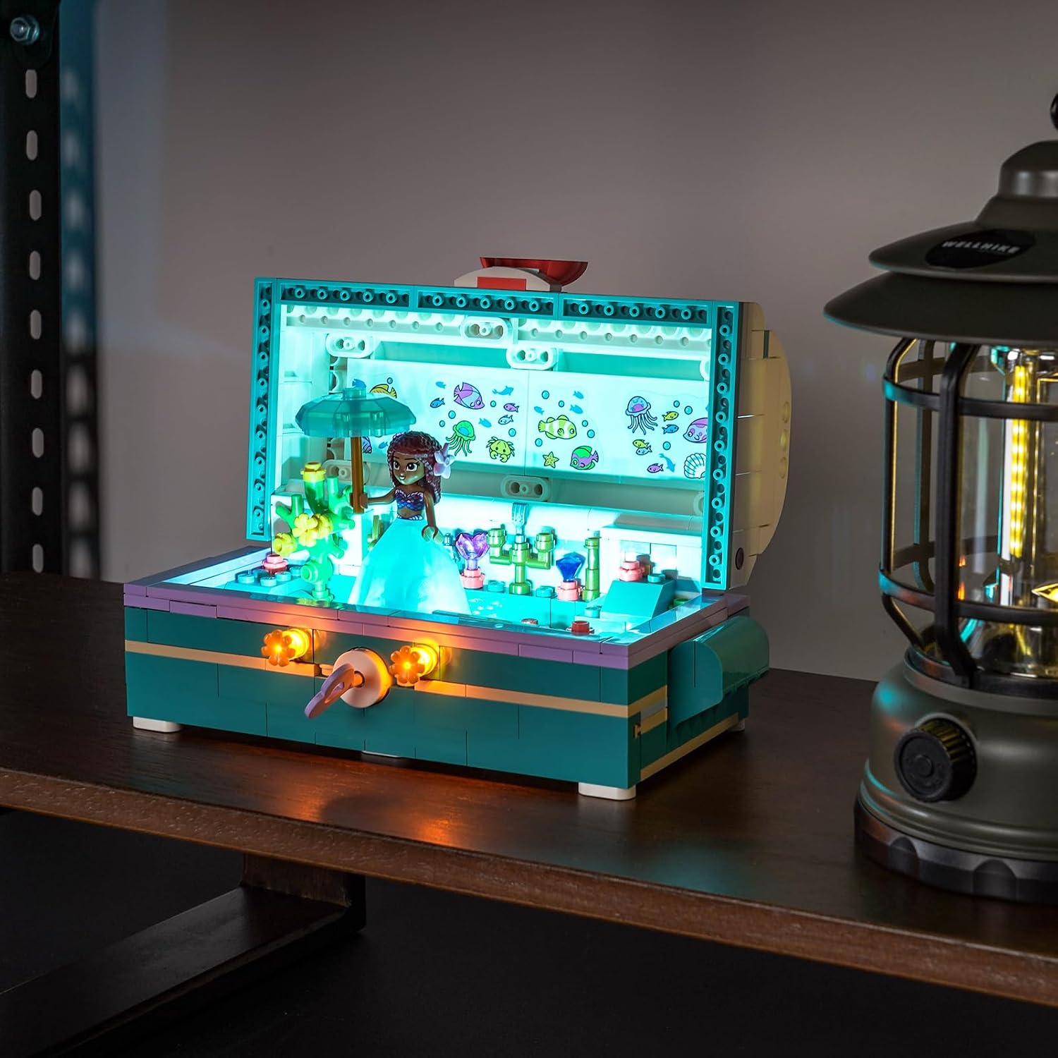 BrickBling LED Light Kit Compatible with Lego Ariel’s Treasure Chest, Creative Lighting Compatible with Lego 43229-No Model