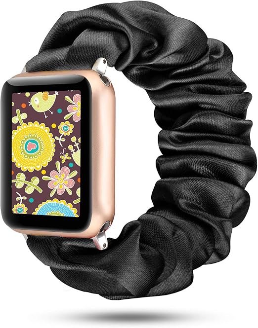 Women Scrunchie Bands Compatible for Apple Watch Band 38mm 40mm 42mm