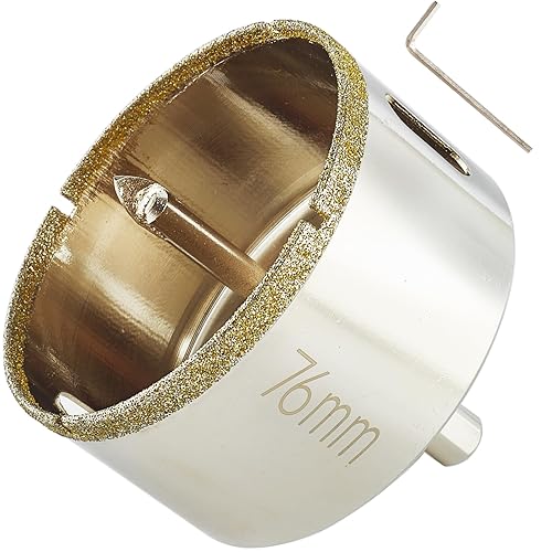 Vista 48 de Sierra perforadora de diamante de 7/8 pulgadas con broca piloto, brocas para azulejos de 7/8 pulgadas para granito, cerámica, azulejos de porcelana