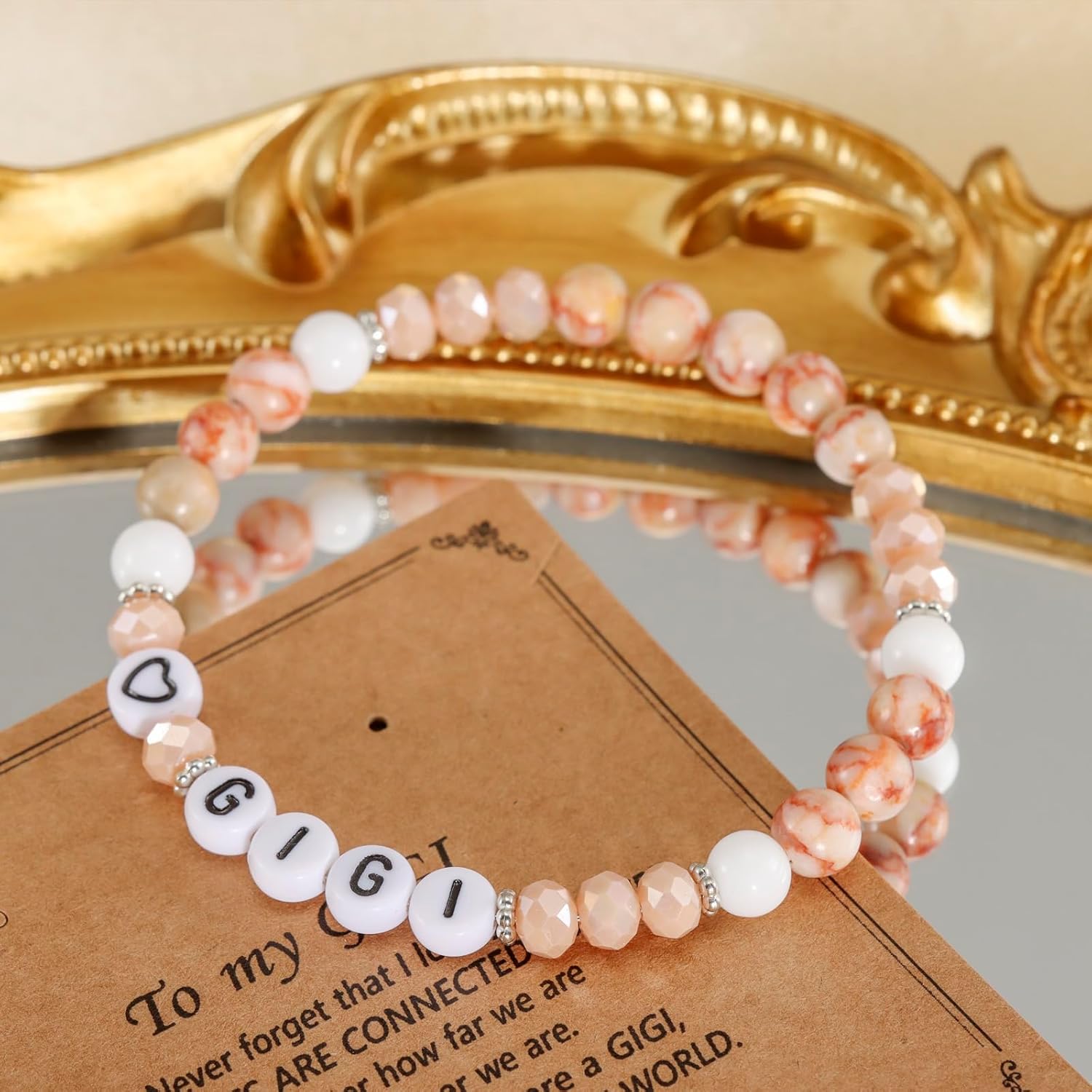 Kivosliviz Gigi Jewelry for Women Gifts from Granddaughter Best Grandma Mothers Day Gigi Bracelet - Image 3