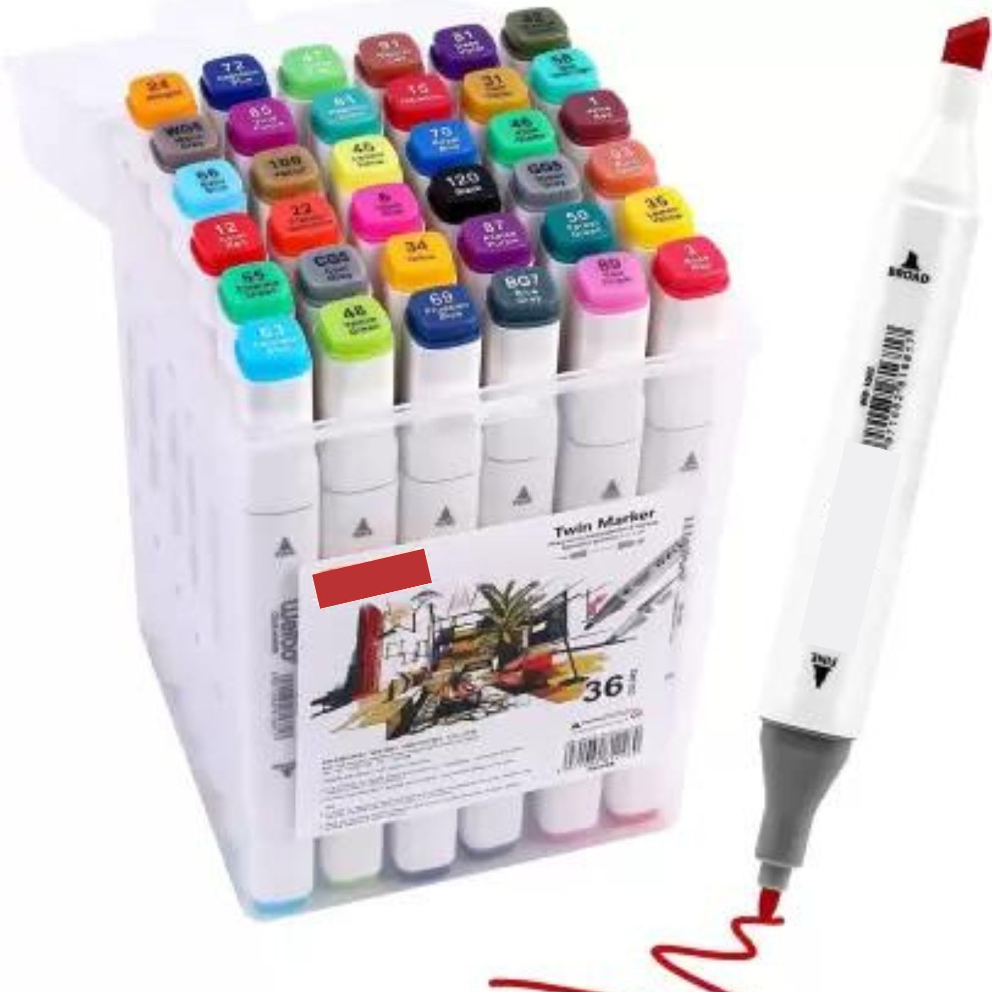 Parssufy Alcohol Markers Art Markers Set Drawing Markers Colour Markers Dual Tip Brush Pens&Chisel Alcohol Based Art Markers For Kids, (36 Pcs Markers Set), Multicolor (B0CJFQM64L) Amazon Price History, Amazon Price Tracker