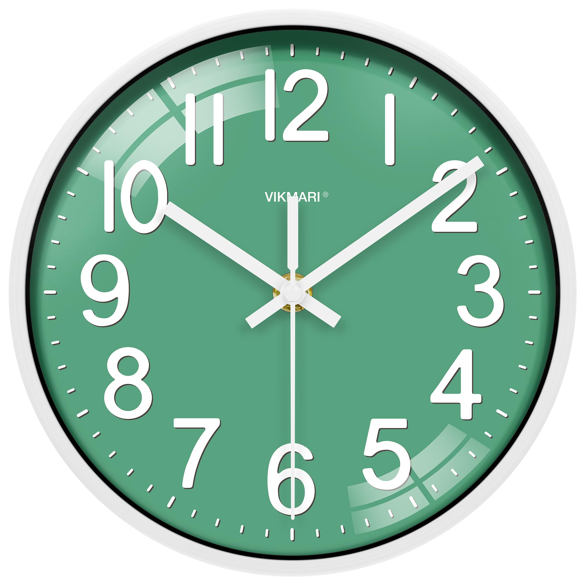 HERCHR Orologio da Parete Numeri Romani Vintage, Orologio da Parete Legno Senza Cornice, Orologio da cucina con numeri romani, Silenzioso Non ticchettio Facile Da Leggere Orologi per Casa(12cm