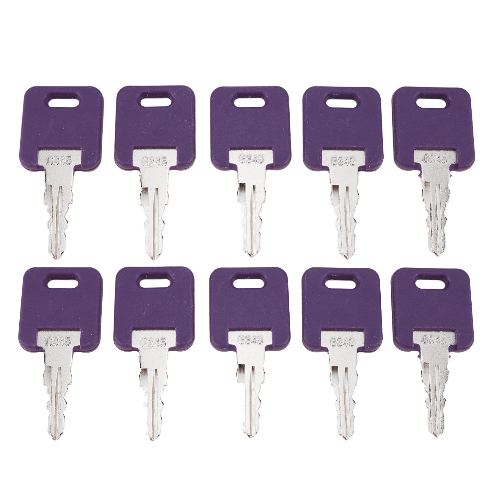 DVPARTS 10X RV Camper Keys Key #345 G345 013-690345 Compatible with Global Link RV Trailer Camper Keys Purple