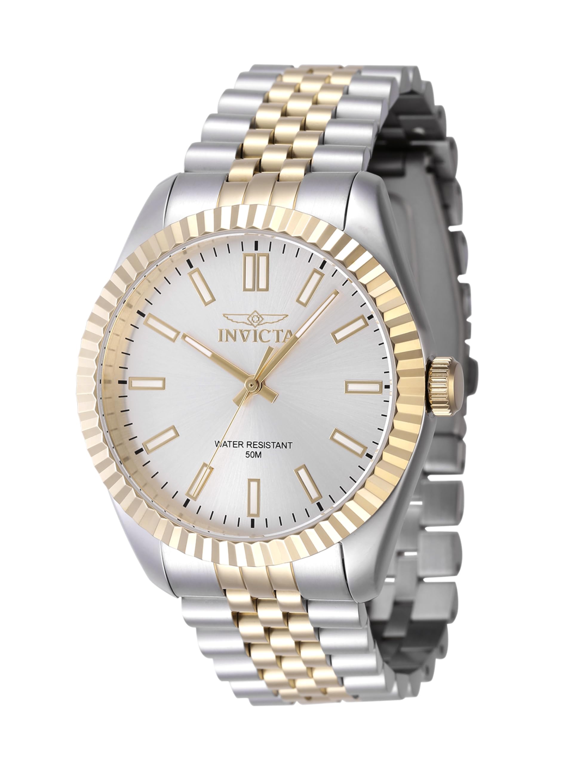 Invicta Specialty Men 43mm Stainless Steel Steel Silver dial PC21 Quartz