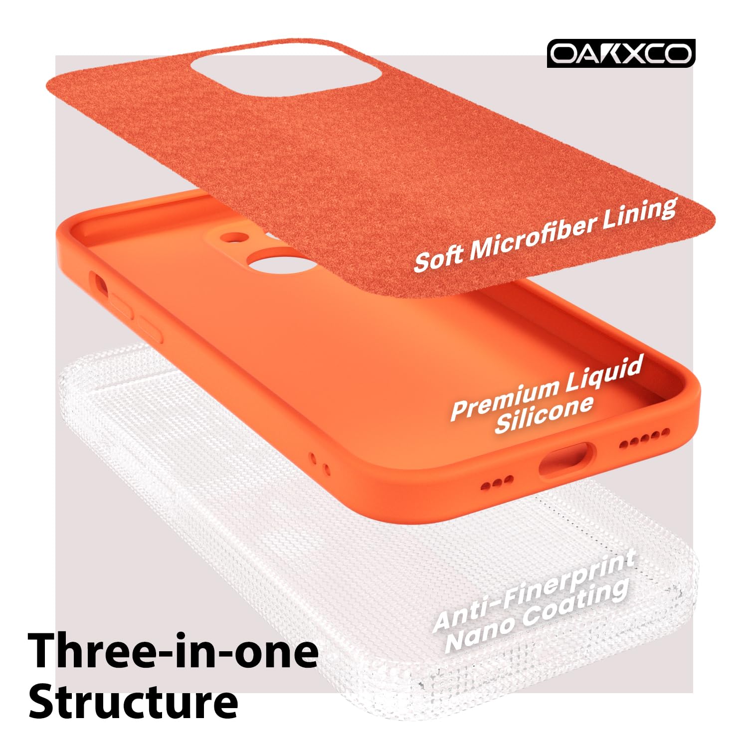 oakxco for iPhone 16 Pro Max Case Liquid Silicone, Soft Rubber Gel Elegant Aesthetic Basic Simple Cover, Cute Thin Slim TPU Matte Solid Color Plain Smooth Case for Women Girl, Light Pink — view 1596