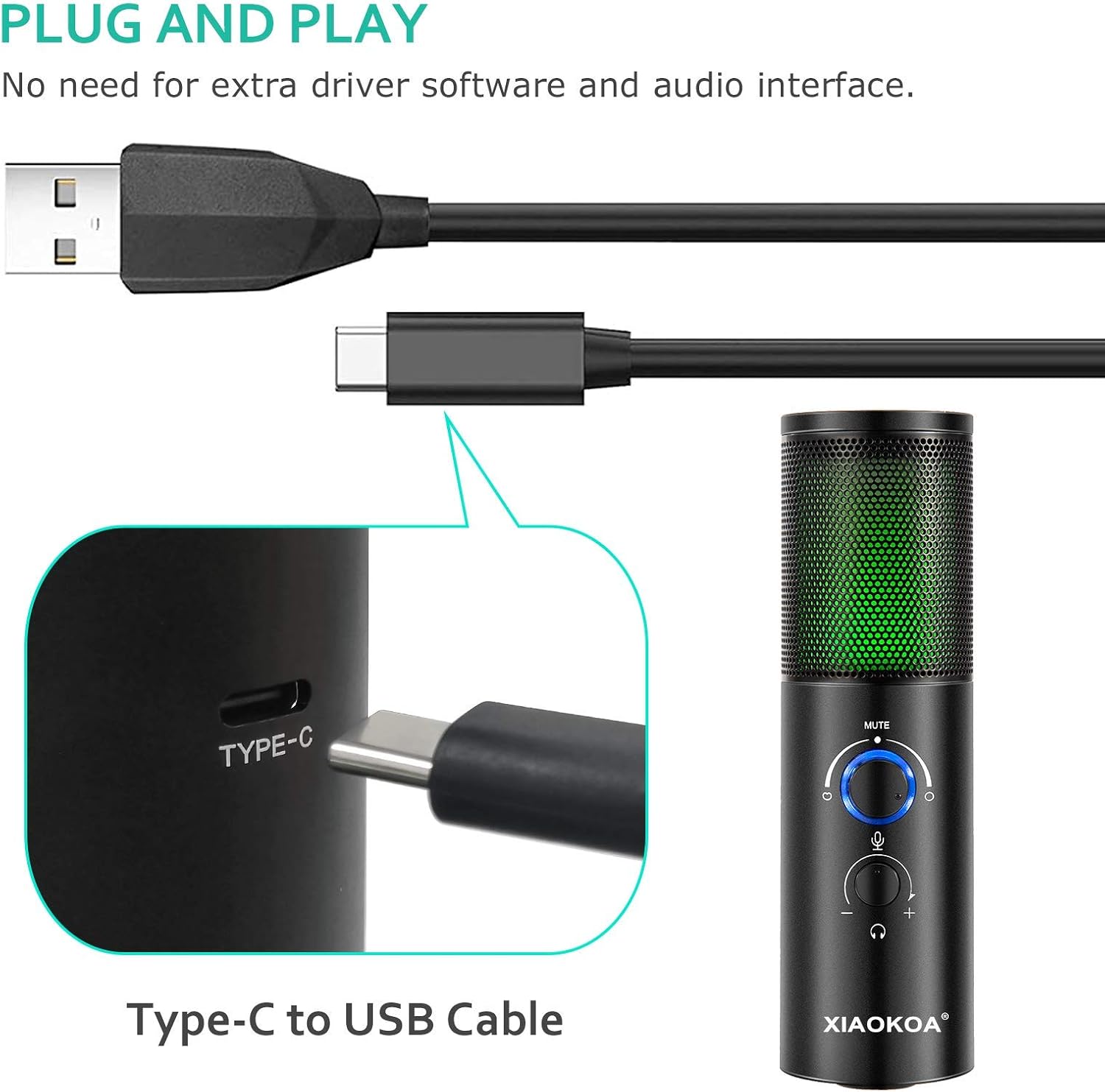 Buy Usb Rgb Gaming Microphone Streaming Mic For Pc Ps4 Mac Zero Latency Monitoring 2 Pickup Patterns Recording Microfono With Mute Button Headphone Jack Volume Control Q18 Online In Taiwan B08nwxg2w3