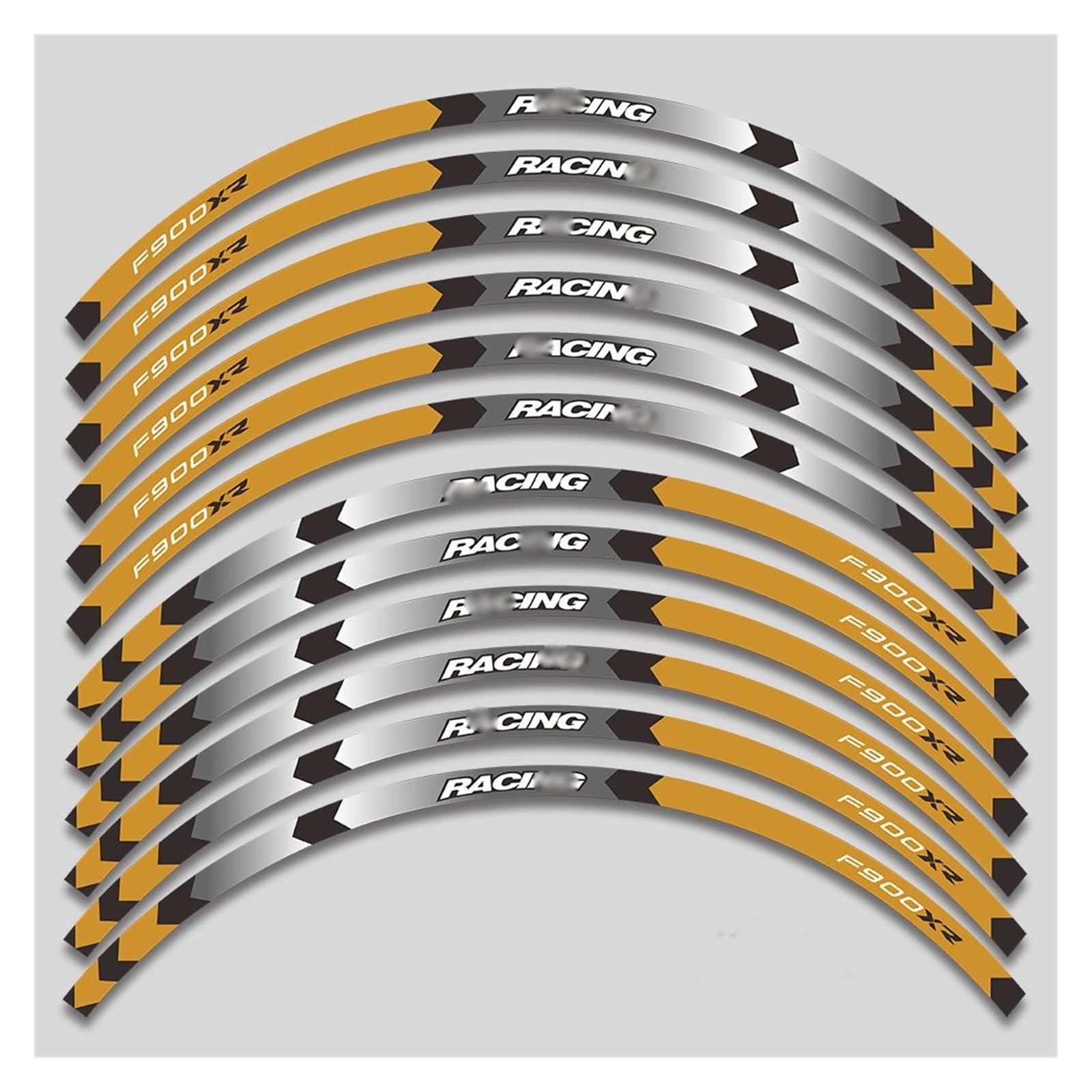 Applique 12 Pcs for F900XR F900 XR F900xr F 900xr Motorcycle Sticker Inner Wheel Reflective Waterproof Sticker(A10)