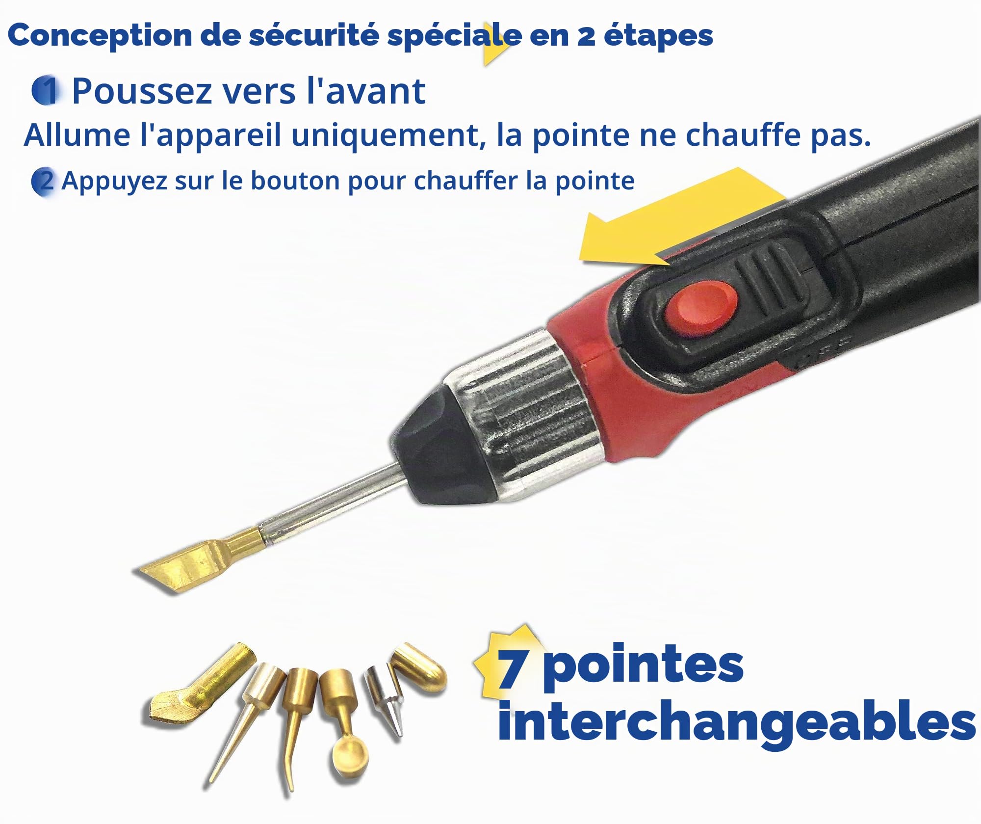 KINGTOOL Outil de Finition d'impression 3D Outil de Retrait d'imprimante 3D Câble de Chargement Micro-USB sans Fil