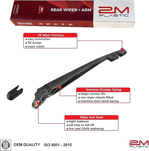 Miniatura 2 de Reemplazo de estilo OEM de fábrica de limpiaparabrisas trasero para Nissan VERSA 2007-2012 QUEST 2005-2009