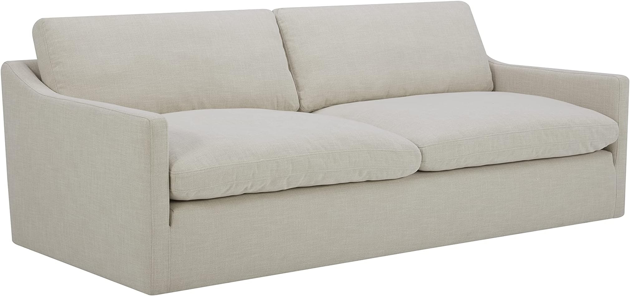 Amazon Brand - Stone & Beam Rustin Contemporary Deep Seated Sofa Couch, 89"W, Cream