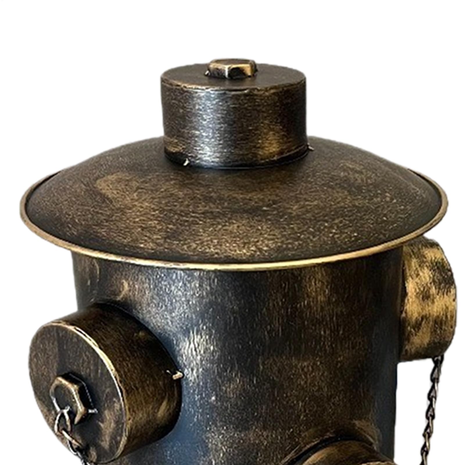 Mülleimer mit Deckel - Eisen 28x40 cm | Feuerhydranteneimer mit großem Fassungsvermögen und Pedal mit kreativem Design, für den Innen- und Außenbereich | Für Auto, Büro, Zuhause, Schlafzimmer