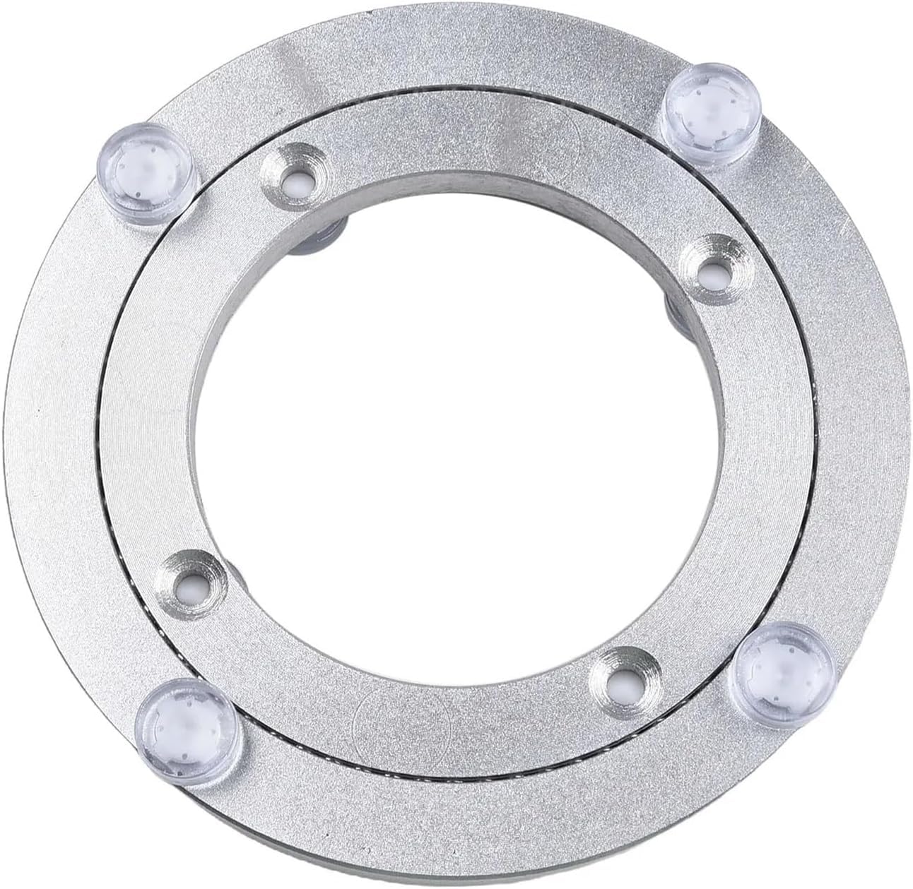 Placa giratoria con rodamiento de Bolas de aleación de Aluminio | Proyectos de bricolaje plateados de 5 a 16 pulgadas: base giratoria(12in)