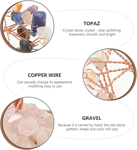 Miniatura 9 de GALPADA 1 juego de estatua de Buda de Buda, decoración de árbol de cristal, bandeja de árbol de cristal, decoración de oficina, quemador de