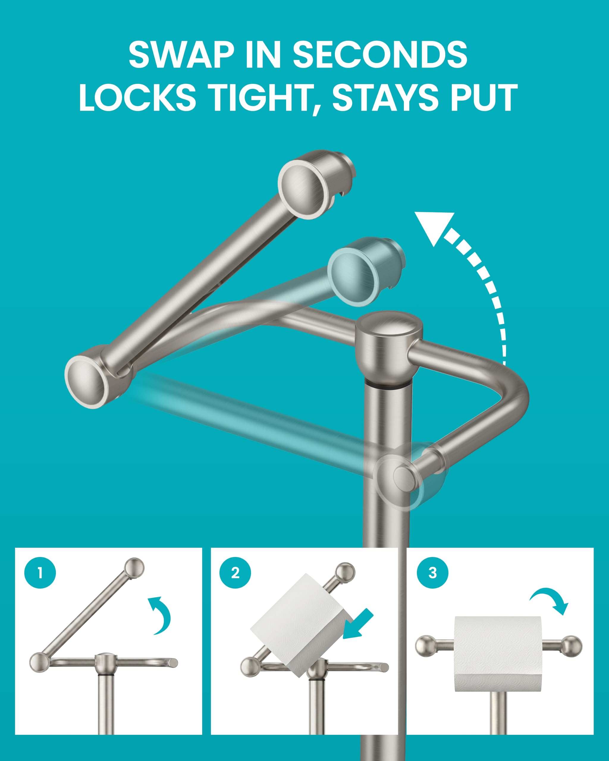 Heavy-Duty Stainless Steel Toilet Paper Holder -4