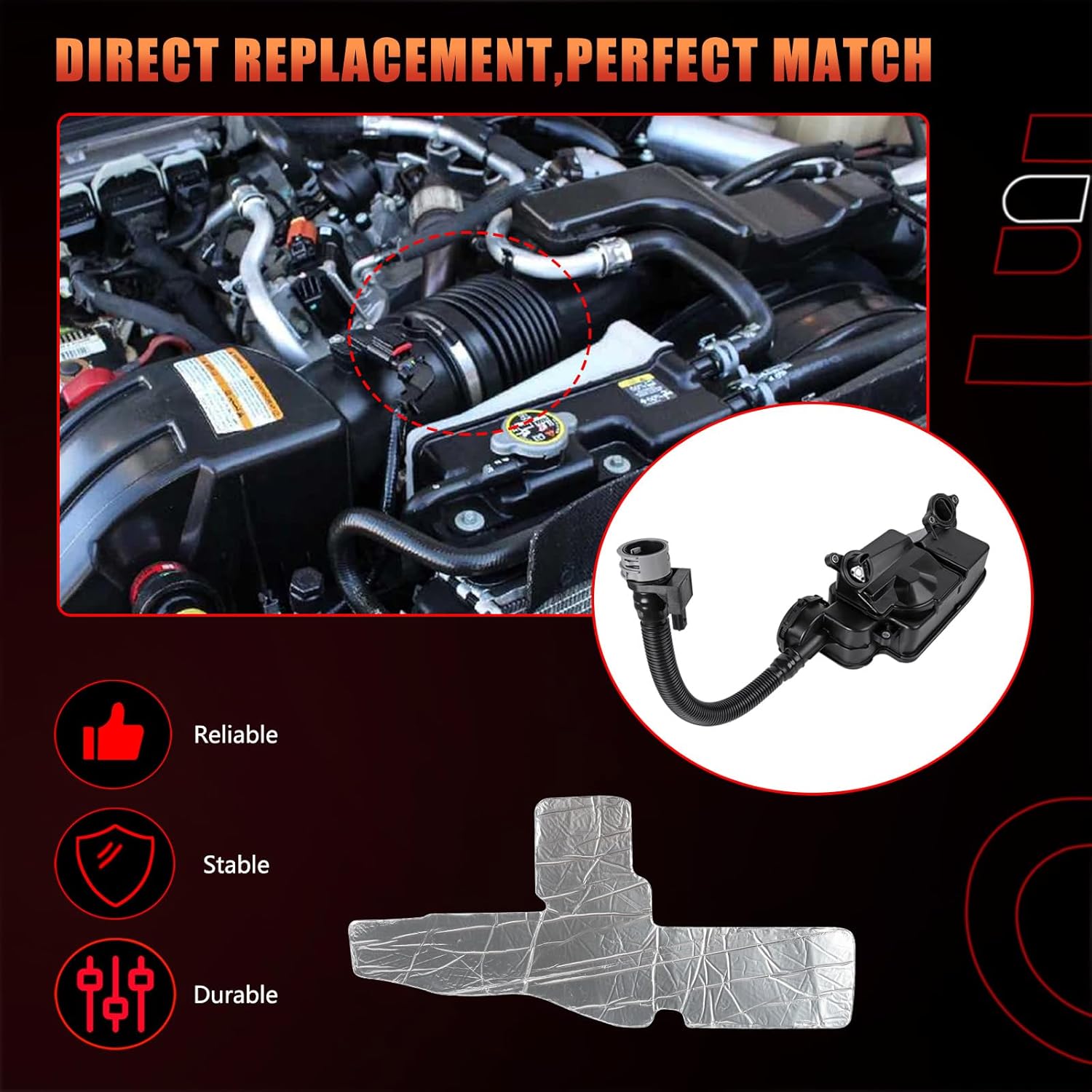 Engine Oil Separator Assembly Compatible With Ford Vehicle 2011-2016 F250 F350 F450 F550 F-250 F-350 SuperDuty 6.7L V8 Diesel Replace# DC3Z6A785C FC3Z-6A785-C BC3Z6A785A