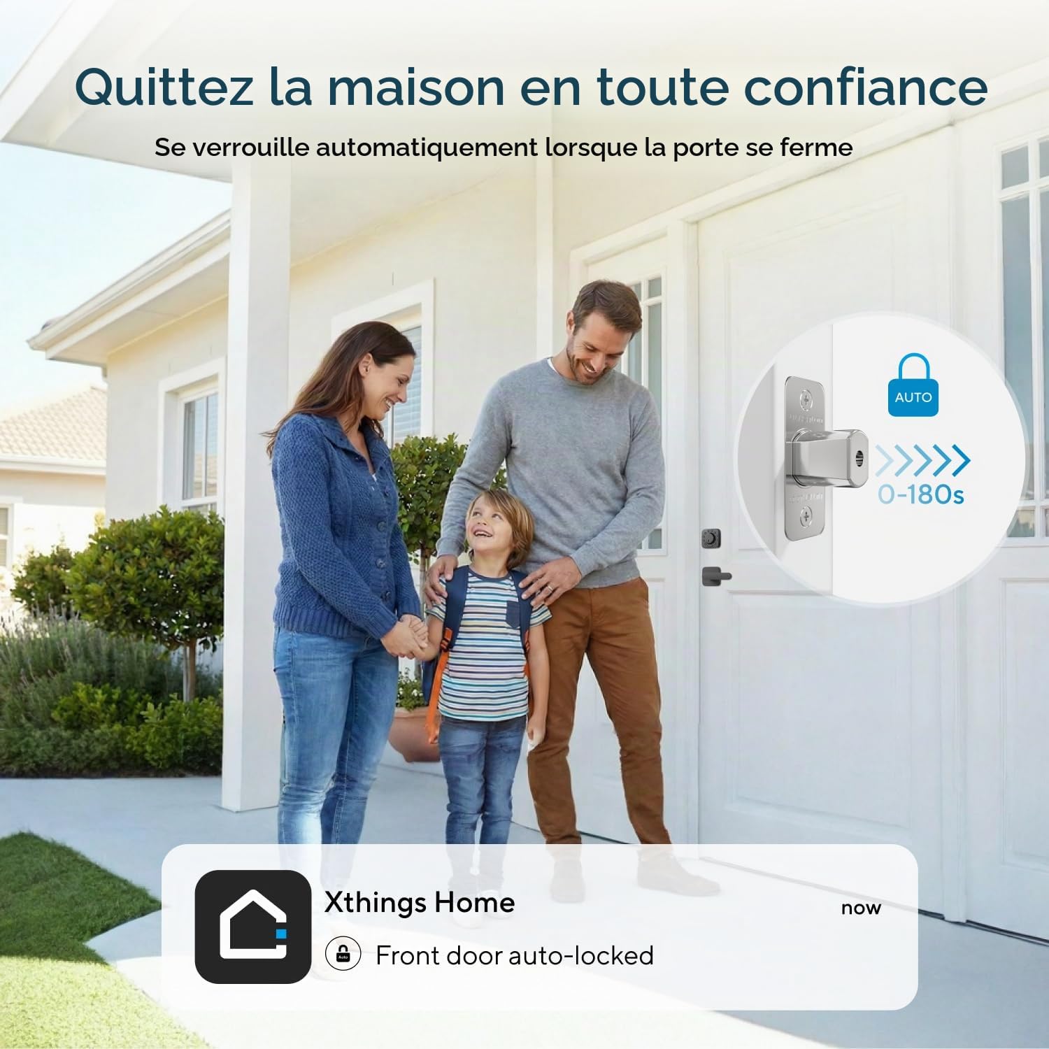 ULTRALOQ Serrure Intelligente WiFi U-Bolt, Verrouillage Sans Clé, Compatible Alexa, Google Assistant, Smartthings, IFTTT, Noir