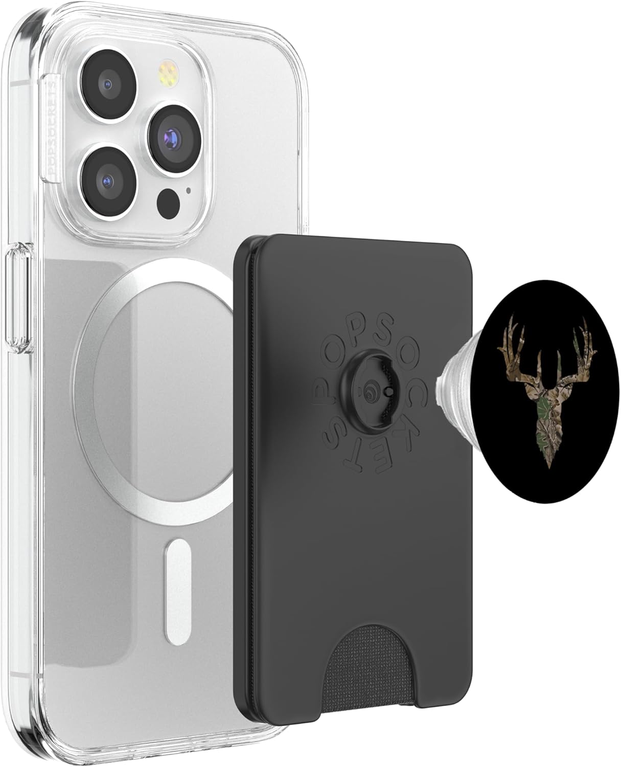 Camo Deer Hunting Pop Socket Camouflage Whitetail Buck PopSockets PopWallet for MagSafe