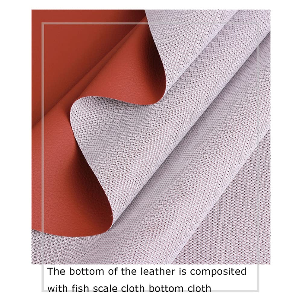 PU Kunstleder Stoff Lychee Leder Textur Zum Ledertuch Home Polsterung Handtasche Brieftasche Nähen Handwerk Machen(Dark green,1.6X5m)