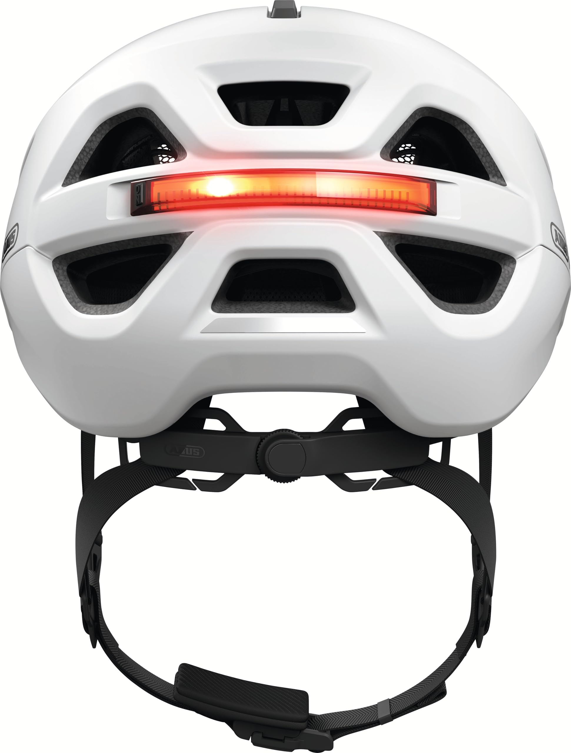 ABUS Urban-I 4.0 Ace - Casco de Bicicleta con luz Trasera Recargable, 4 Modos de luz, Paraguas, Apertura de Trenza y Cierre magnético, para jóvenes, Mujeres y Hombres