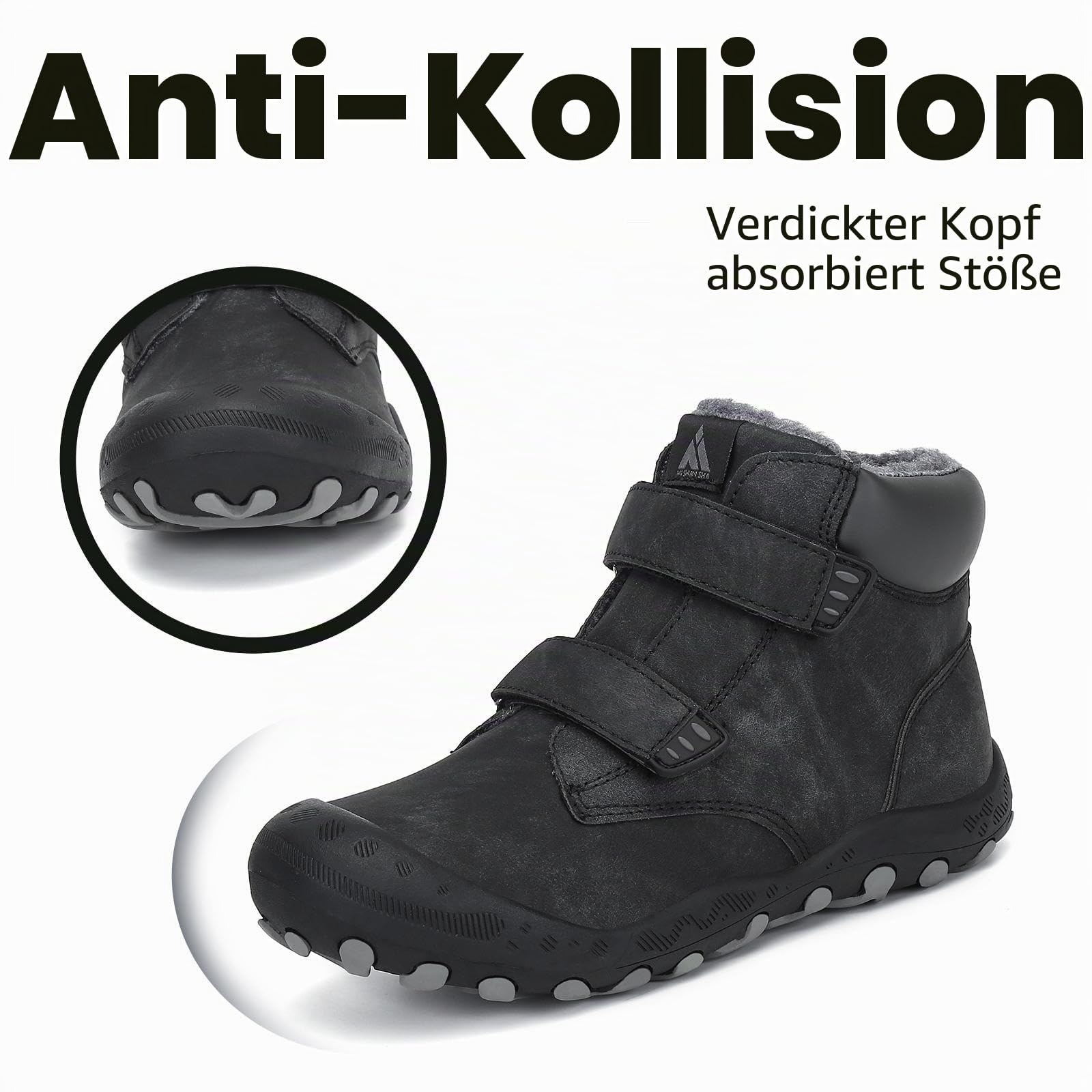 Mishansha Kinder Winterschuhe | Warm gefüttert, Rutschfest