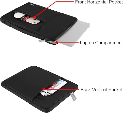 Miniatura 124 de MOSISO Funda para laptop de 13 pulgadas, 13 pulgadas con asa compatible con MacBook Air 13 M4 M3 M2 M1 2025-2018 / Pro 13 M2 M1 2025-2016, bolsa