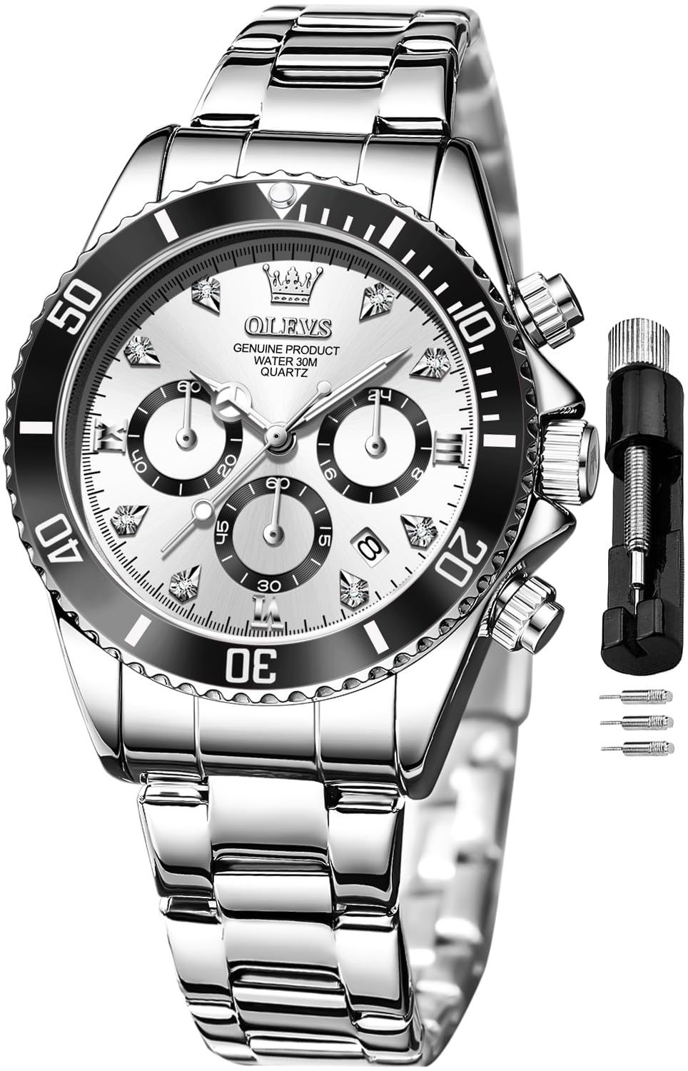 Men's Wrist Watch, Waterproof, Analog, Quartz, Lightweight, Brown Leather Strap, Father's Day Gift, Gentleman, Date, Week Day