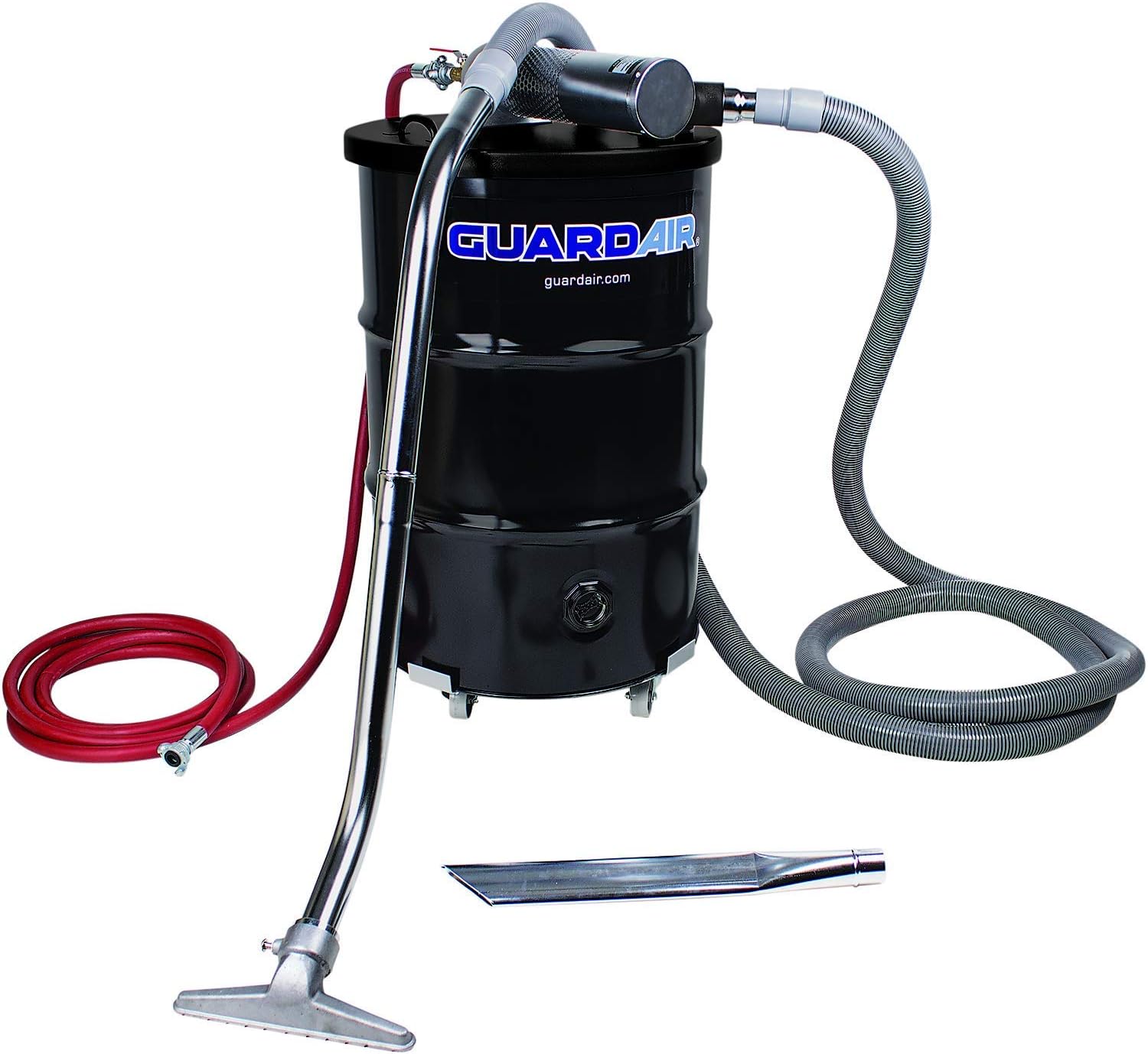Nortech Guardair Pneumatic Vacuum N551BC 55 Gallon Drum Complete Kit with B Venturi Head, 2-Inch Hose and Tools